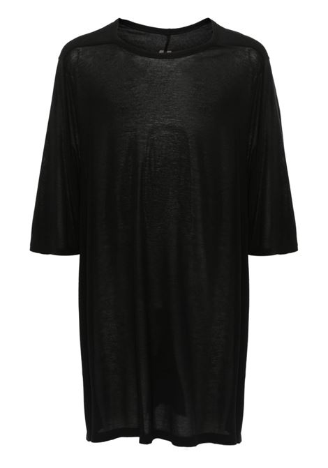 Black jumbo long t-shirt Rick Owens - men